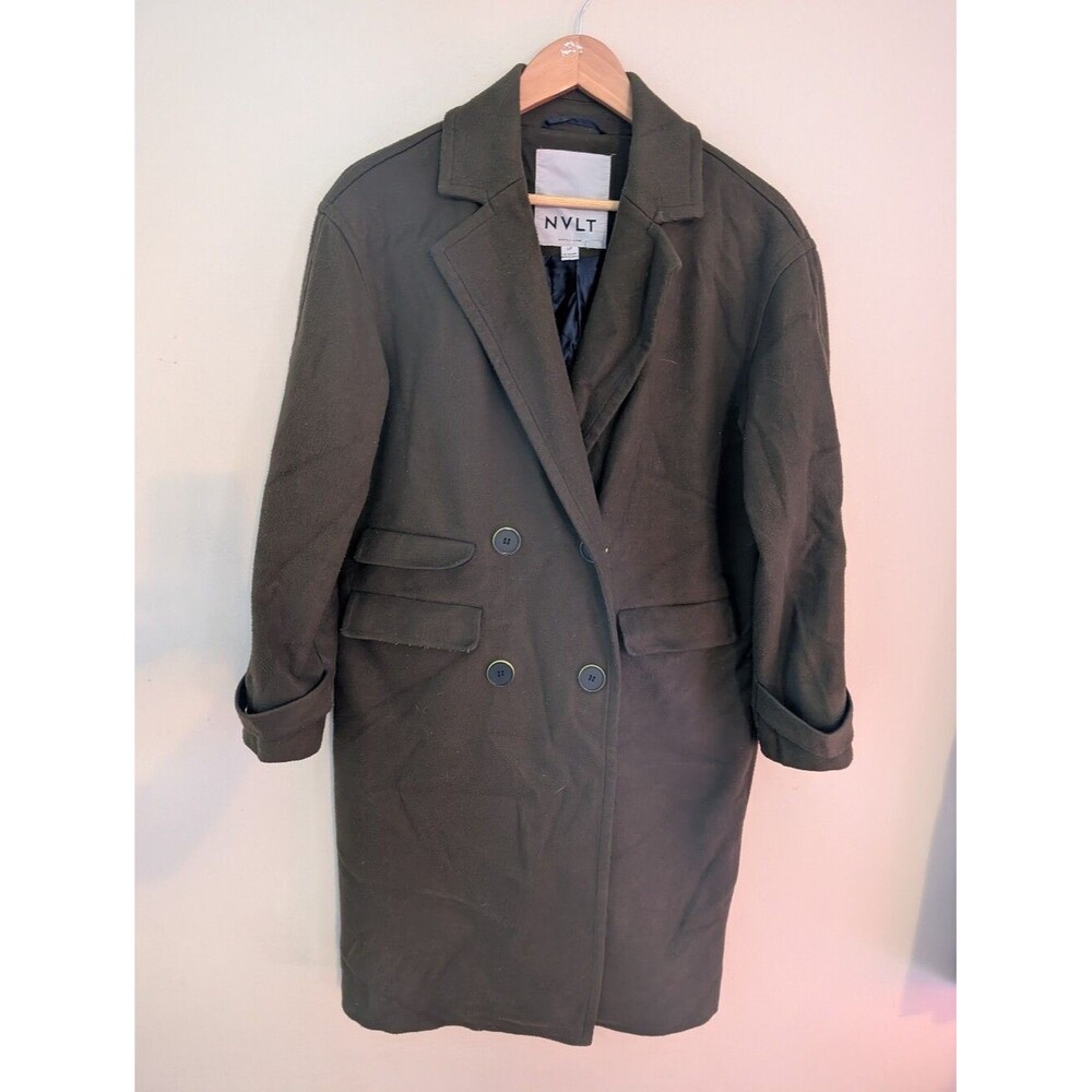 NVLT Anthropologie Olive Military Coat Size S